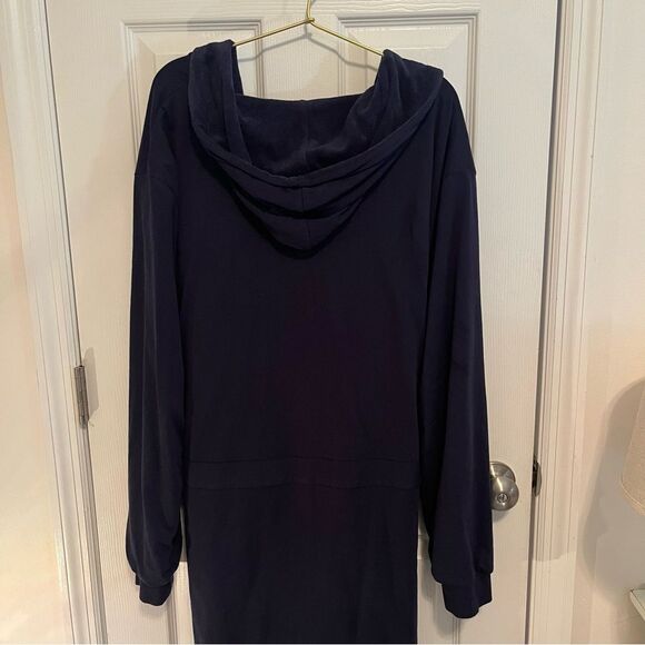 DUDE ROBE Navy Blue Hooded Robe - Picture 9 of 9